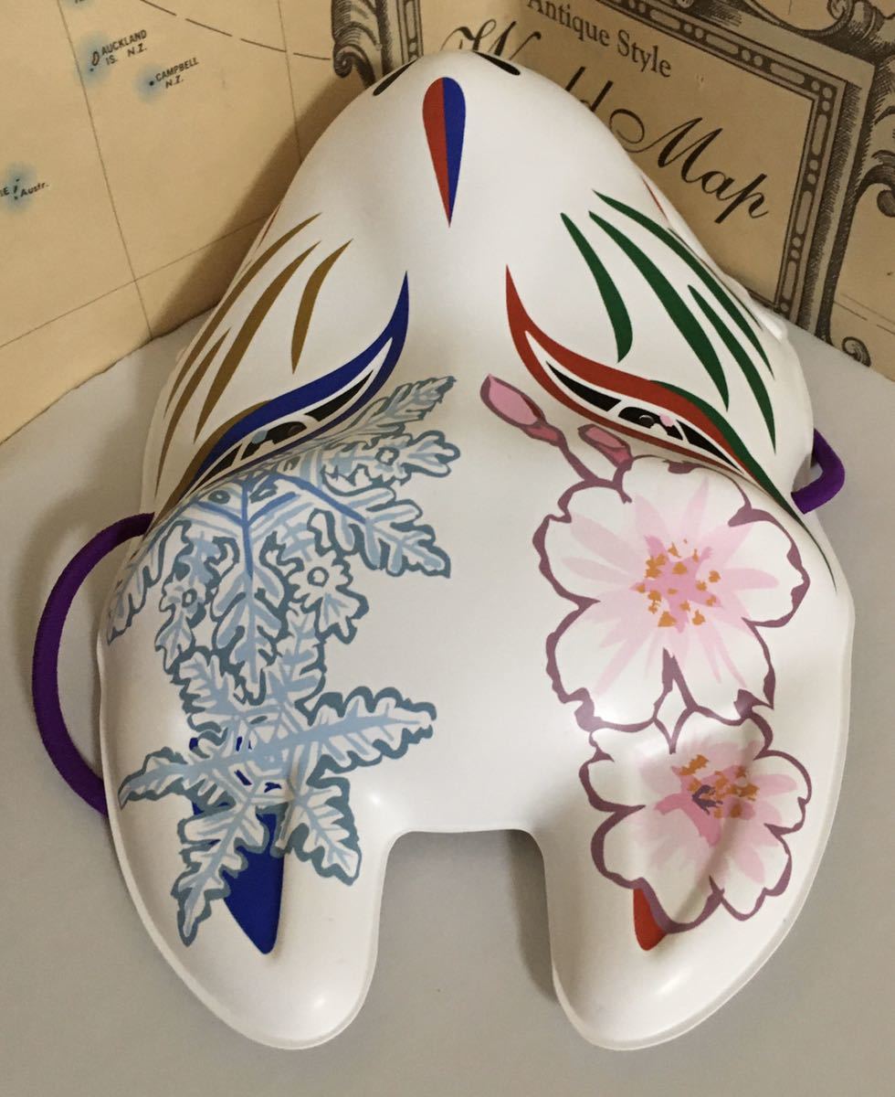  japanese tradition beautiful [ mask ] flowers and birds nature's beauty pattern. . surface | together 2 sheets : outside fixed form delivery .. delivery 