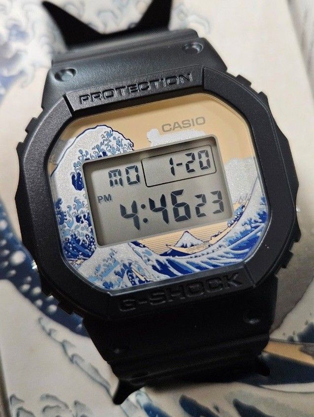 CASIO G-SHOCK 葛飾北斎 DW-5600KHK24-1JR KHG24-1JR 新品 ペア CASIO G-SHOCK 葛飾北斎 DW-5600KHK24-1JR KHG24-1JR 新品 ペア