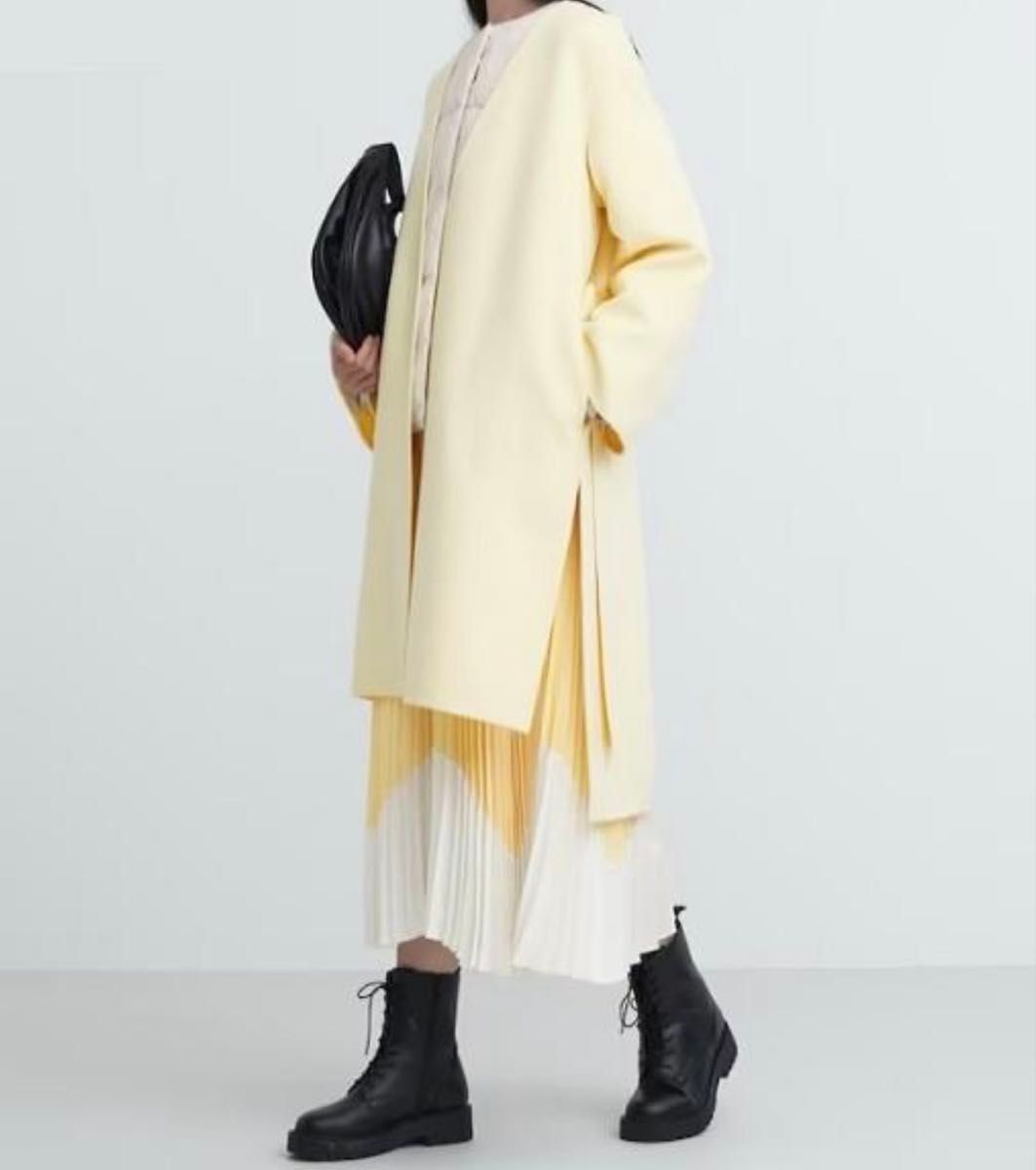 【未使用タグ付き】ユニクロC / ダブルフェイスコート タグ付き未使用 UNIQLO C ダブルフェイスラップコート|Yahoo