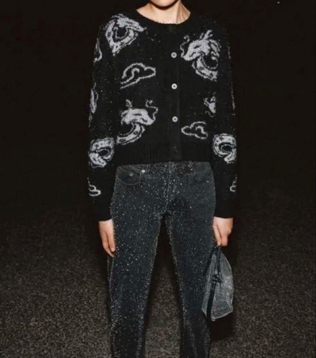 ZARA ラメジャカードニットカーディガン Sサイズ|Yahoo!フリマ ZARA ラメジャカードニットカーディガン Sサイズ|Yahoo!フリマ