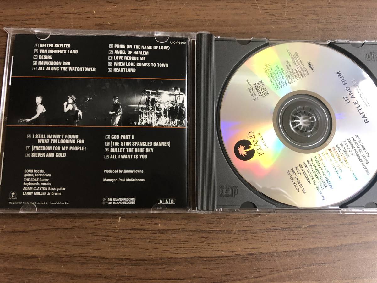 CD　 U2 /rattle and hum~魂の叫び　UICY-6569_画像2