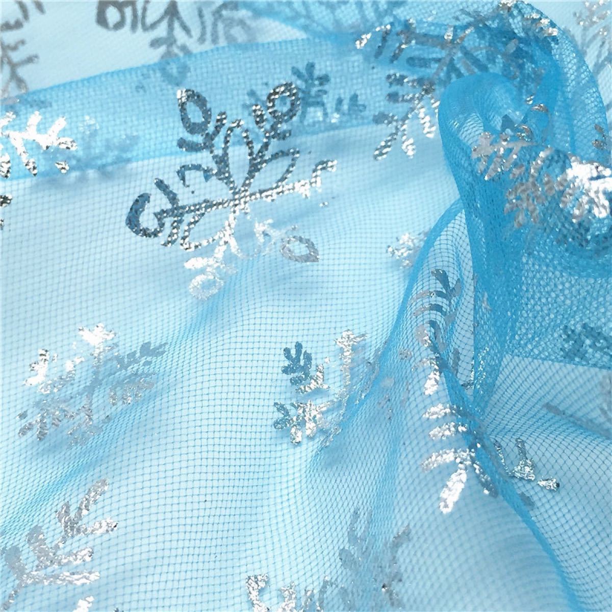 チュール 生地 ロール 冬の装飾 アナ雪 ハンドメイド生地 雪の結晶