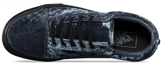  Vans Old school bell спальное место 23.5cm серый / черный VANS OLD SKOOL VELVET женский спортивные туфли 