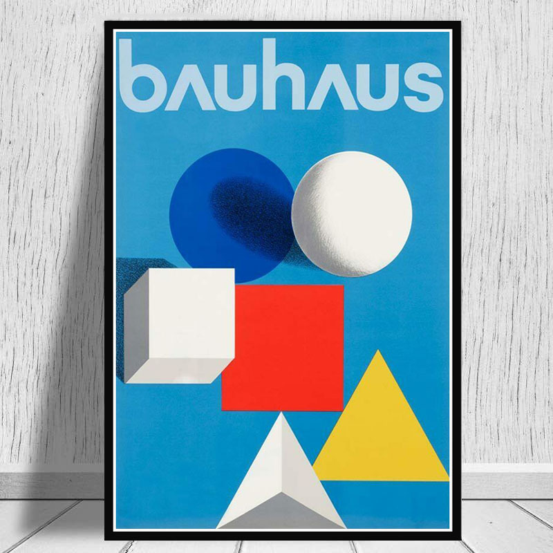 バウハウス Bauhaus 大 ポスター 70x50cm グッズ 海外 おしゃれ 工芸 写真 デザイン 美術 建築 芸術 雑貨 グラフィティ アート 2_画像1