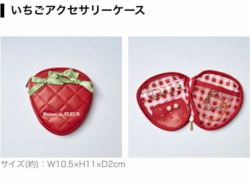 Maison de FLEUR いちごバッグ&チャームBOOK いちごケース Maison de FLEUR いちごバッグ&チャームBOOK いちごケース