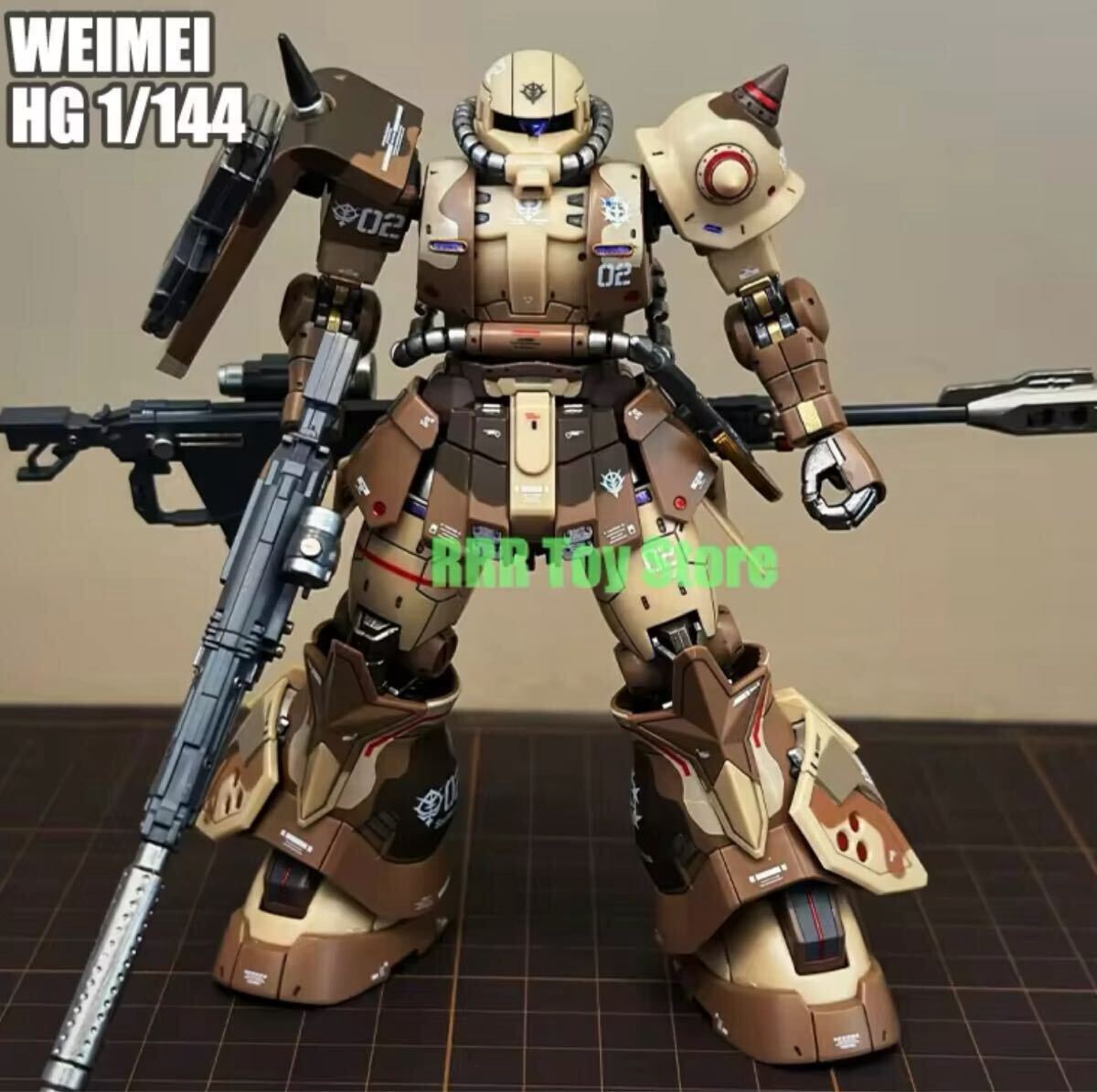 HG 1/144 機動戦士ガンダム ククルス・ドアンの島 高機動型ザク 地上用 ウォルド機　海外製　国内即日発送　モノアイのおまけ付き