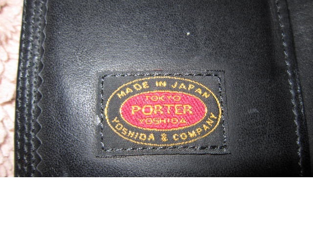 超レア！ 日本製 PORTER Lumber ポーター ランバー 本革レザー 長財布 黒 ウオレット ウォレット_画像9