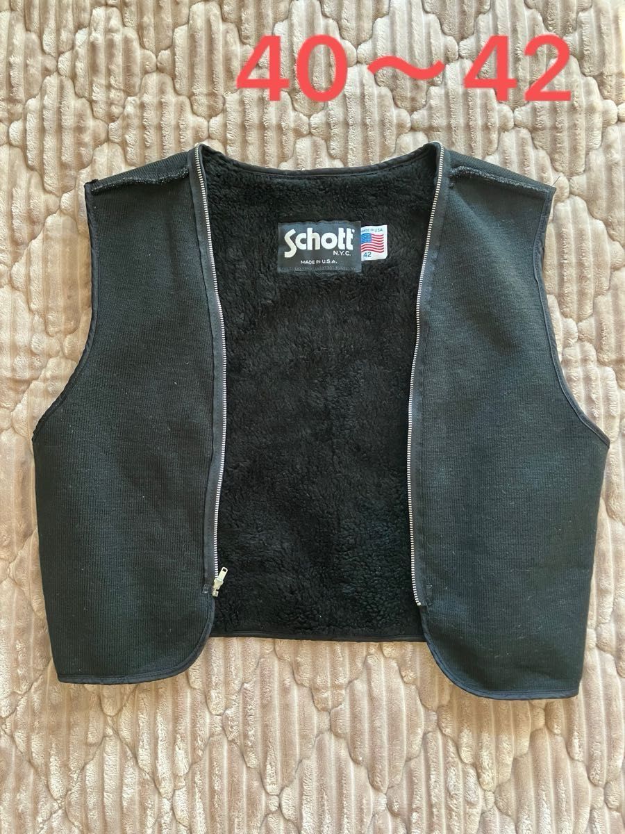 Schott ライダースジャケット用 ボア インナーライナー 42サイズ Schott ライダースジャケット用 ボア インナーライナー 42サイズ