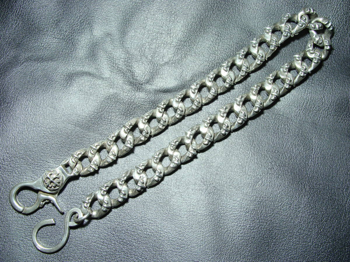 A&Ge- and ji-* 1 clip extra fancy wallet chain silver 925