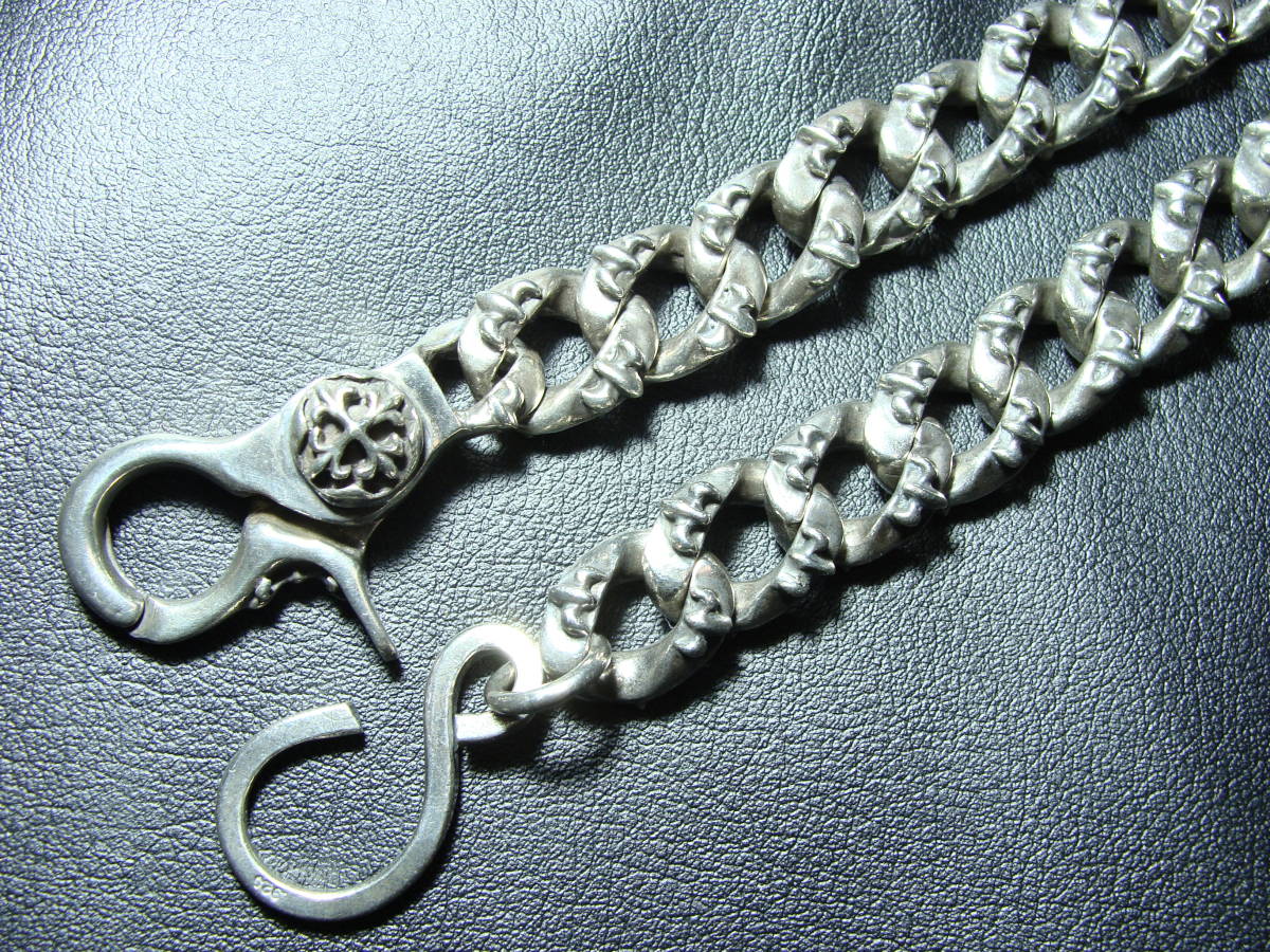 A&Ge- and ji-* 1 clip extra fancy wallet chain silver 925