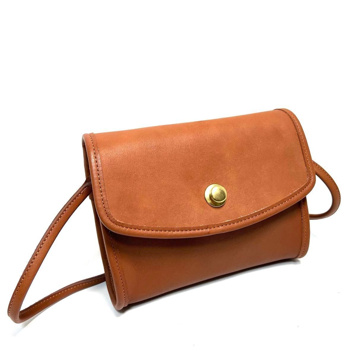 極美品 OLD COACH オールドコーチ/USA製 グラブタンレザー 本革 極美品 OLD COACH オールドコーチ/USA製 グラブタンレザー 本革