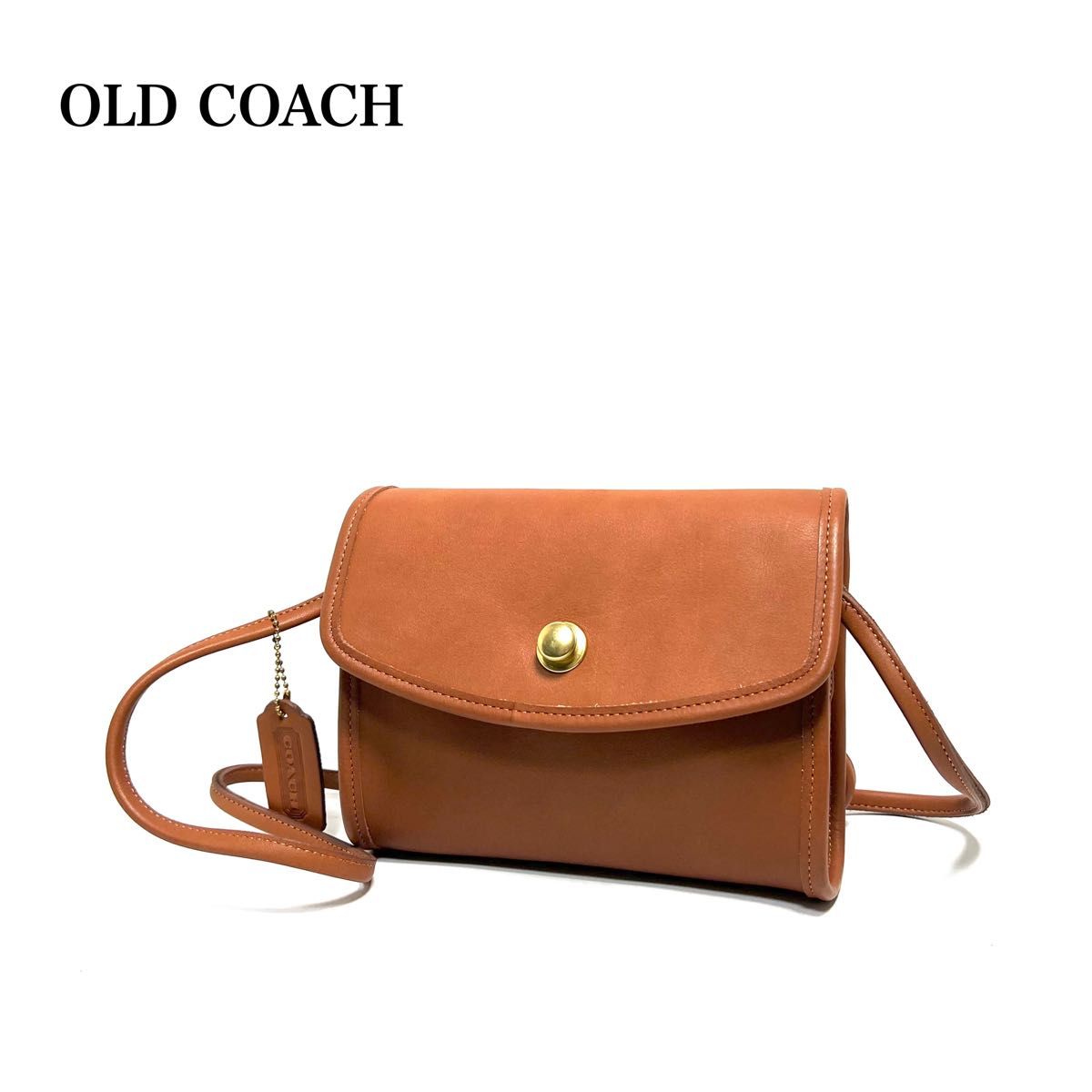 極美品 OLD COACH オールドコーチ/USA製 グラブタンレザー 本革 極美品 OLD COACH オールドコーチ/USA製 グラブタンレザー 本革