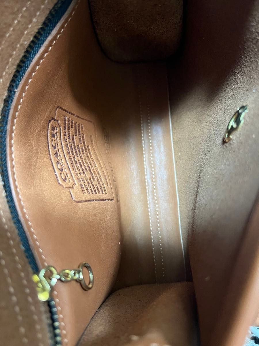 極美品 OLD COACH オールドコーチ/USA製 グラブタンレザー 本革 極美品 OLD COACH オールドコーチ/USA製 グラブタンレザー 本革