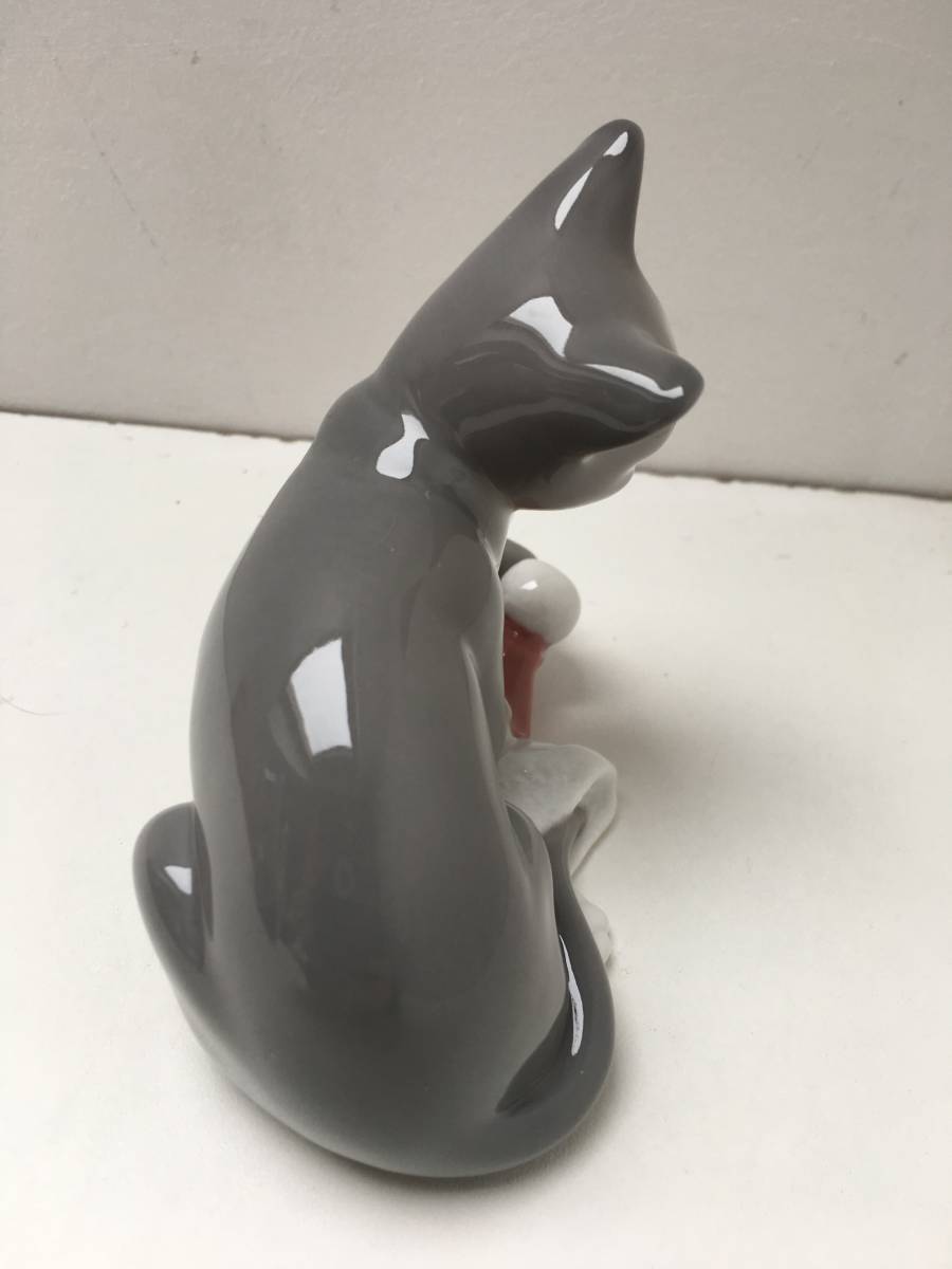 リヤドロ LLADRO Nao 猫の置物 フィギュリン 陶器 ネコ_画像6