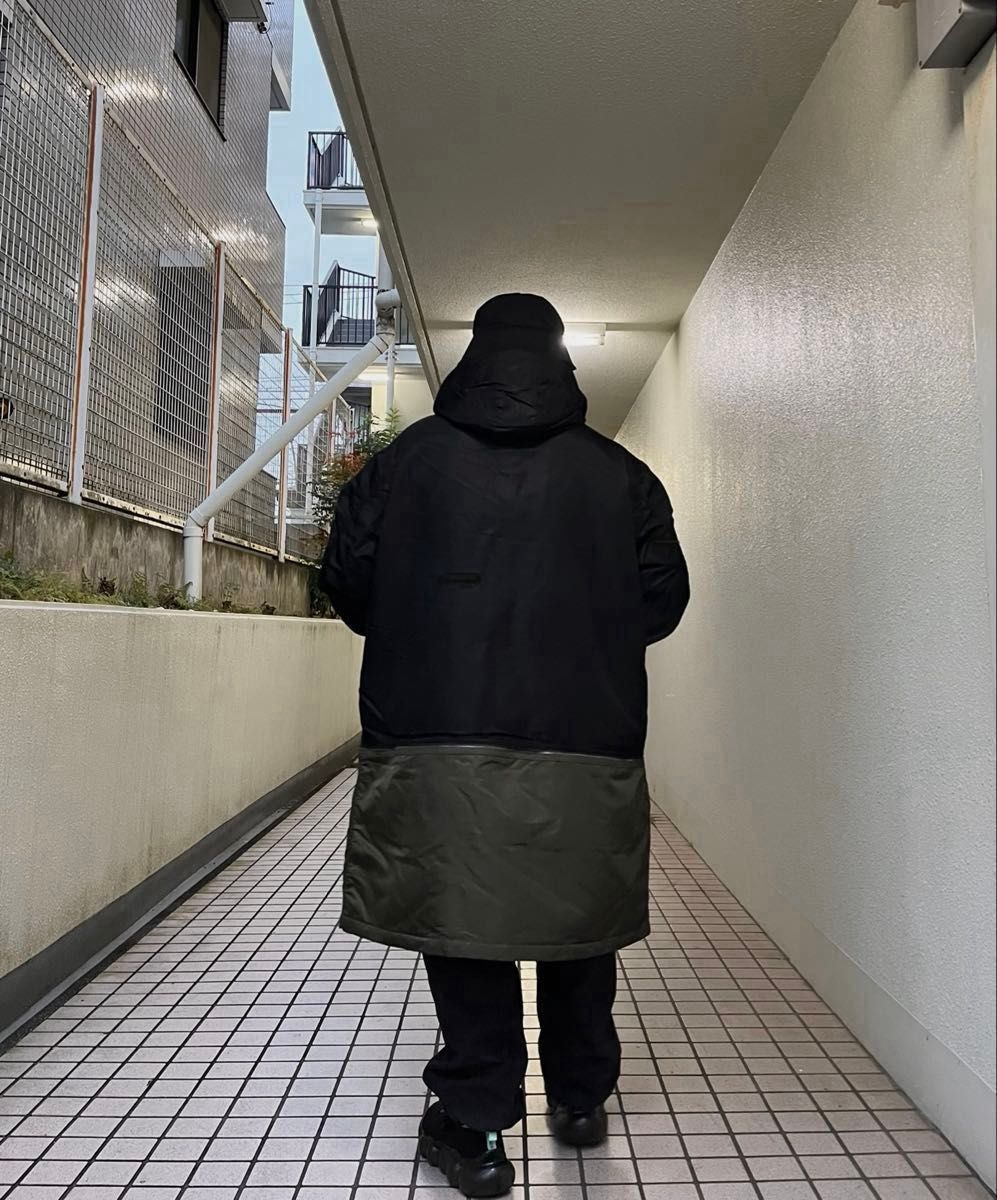 GU×UNDERCOVER ヒートパデットコンバーチブルコート ブラック GU×UNDERCOVER ヒートパデットコンバーチブルコート ブラック