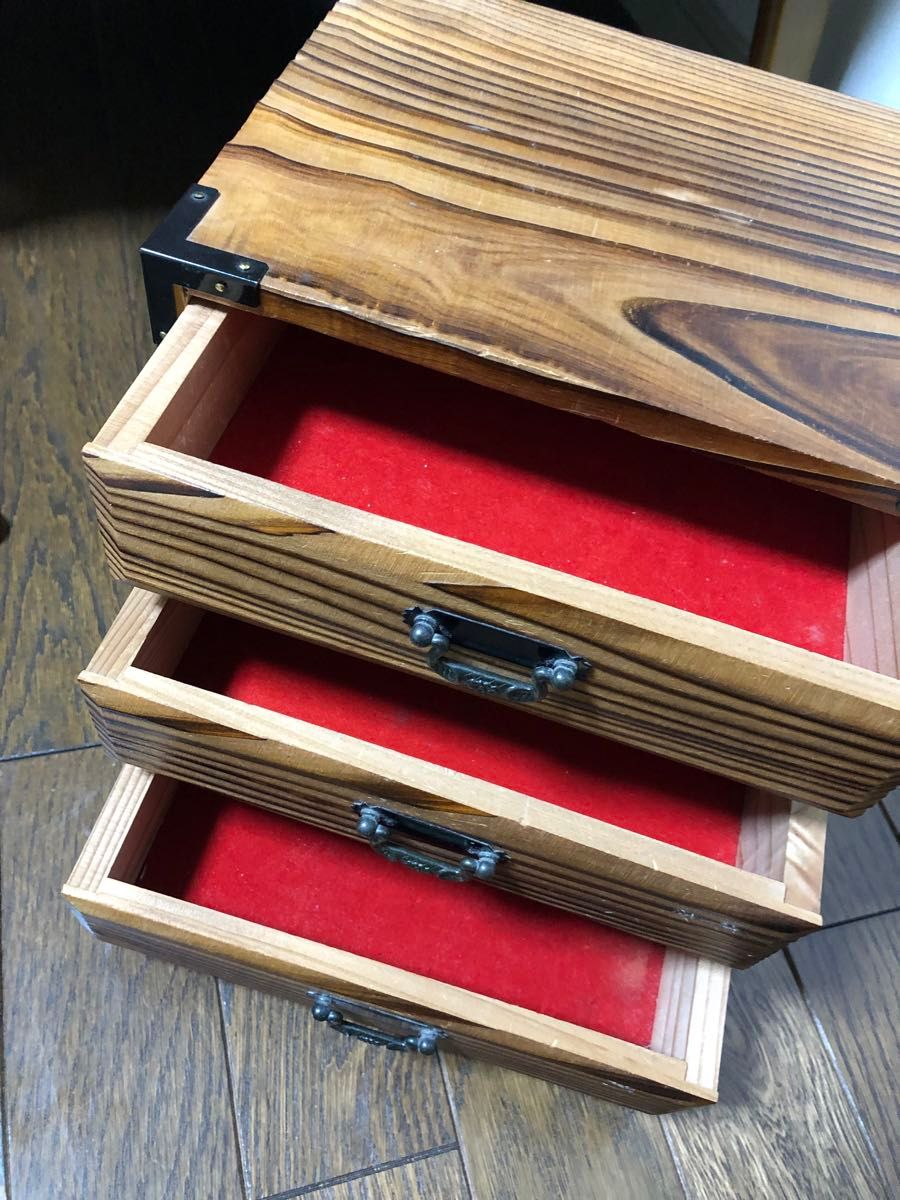 焼杉 木製 小物入れ 昭和レトロ 引き出し 小箪笥|Yahoo!フリマ 焼杉 木製 小物入れ 昭和レトロ 引き出し 小箪笥|Yahoo!フリマ