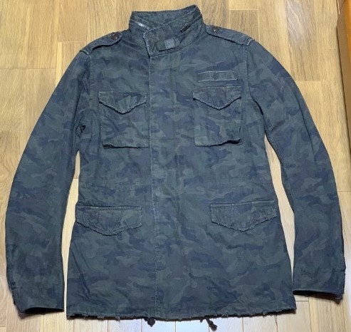 人気新品 wjk/ダブルジェイケイ 後染め迷彩 ダメージ加工 L フィールド