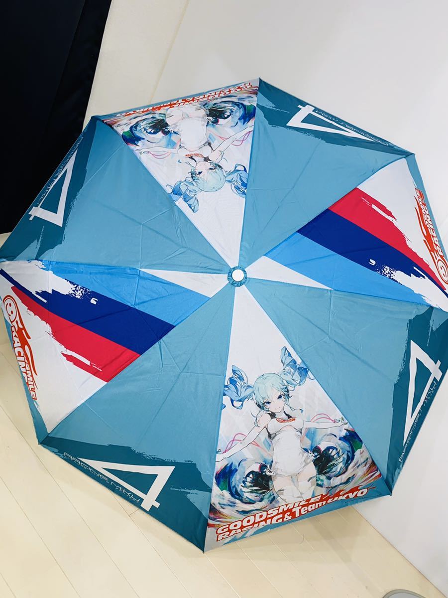  last 1 piece # new goods unused #SUPER GT300#gdo Smile racing # racing Miku 2014# private person spo nsa- limitation # parasol # folding umbrella #GSR