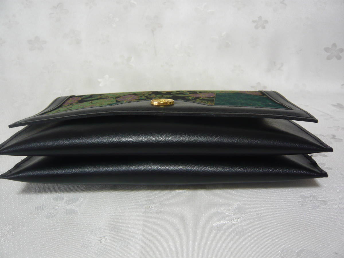 ヤフオク 未使用美品 ハンドバッグ 黒色 深緑色 緑色 ヤフオク 未使用美品 ハンドバッグ 黒色 深緑色 緑色