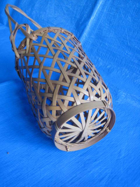  valuable! good-looking flower vase beautiful goods bamboo . bamboo skill flower basket raw . flower . tool shoB-waA6
