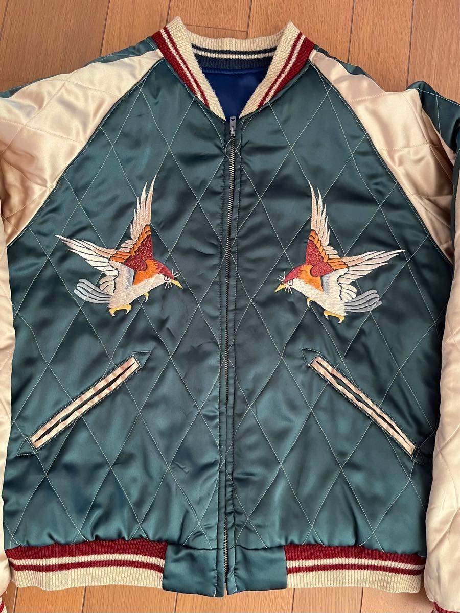 90sヴィンテージ テーラー東洋スカジャン リバーシブル 虎×隼 90sヴィンテージ テーラー東洋スカジャン リバーシブル 虎×隼