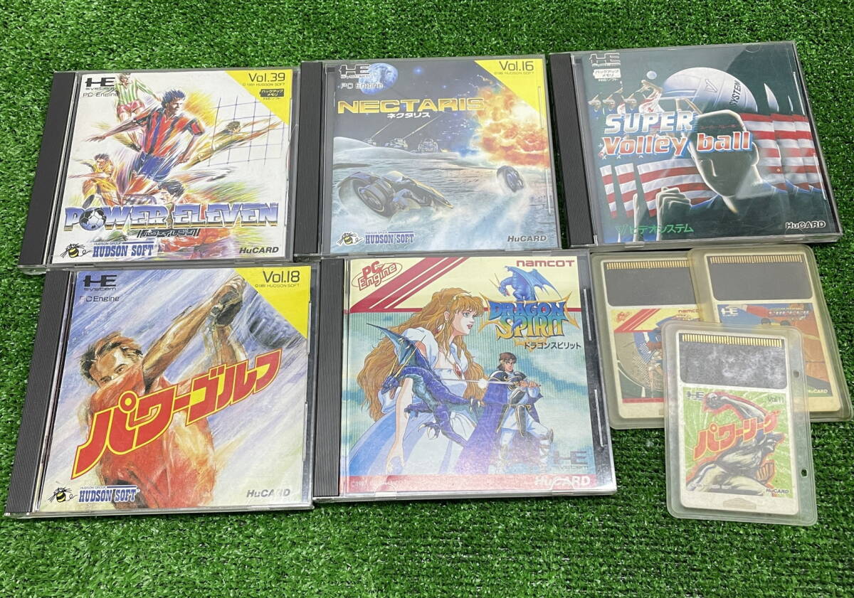 ◇ PCエンジン ゲームソフト HuCARD 8本まとめ スポーツ系多め 【動作未チェック】 レトロ ゲーム / ジャンク(S250109_10)