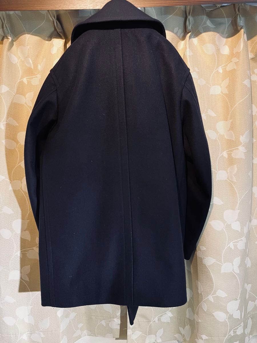 UNIQLO+J ウールブレンドオーバーサイズピーコート XS ネイビー UNIQLO+J ウールブレンドオーバーサイズピーコート XS ネイビー