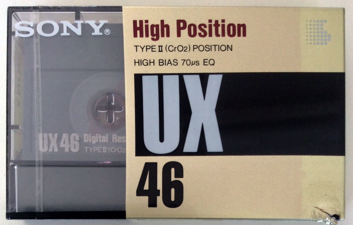 送料無料　新品未使用 SONY ハイポジカセットテープ UX 46 2個1セット_画像1