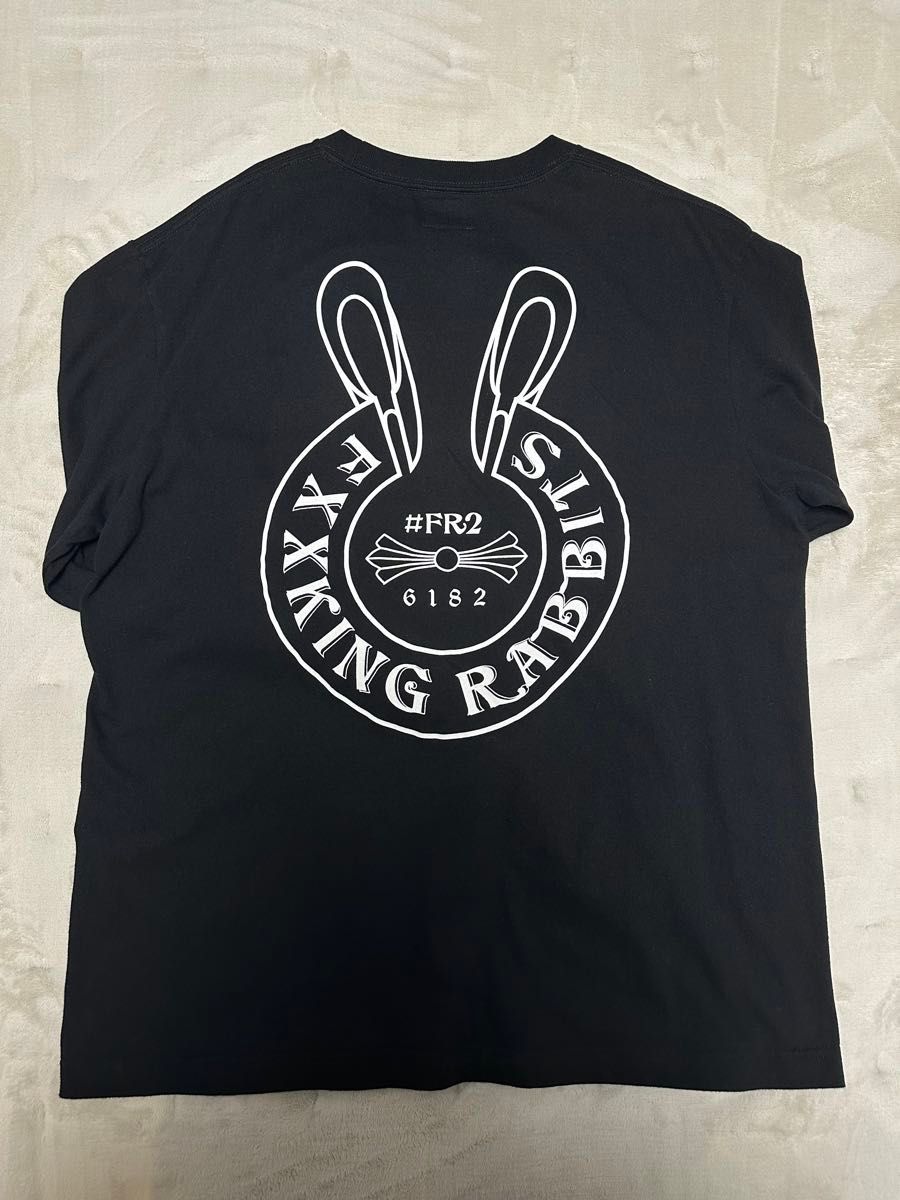 FR2 FXXKING RABBIT 長袖カットソー ブラック クロムハーツ FR2 FXXKING RABBIT 長袖カットソー ブラック クロムハーツ