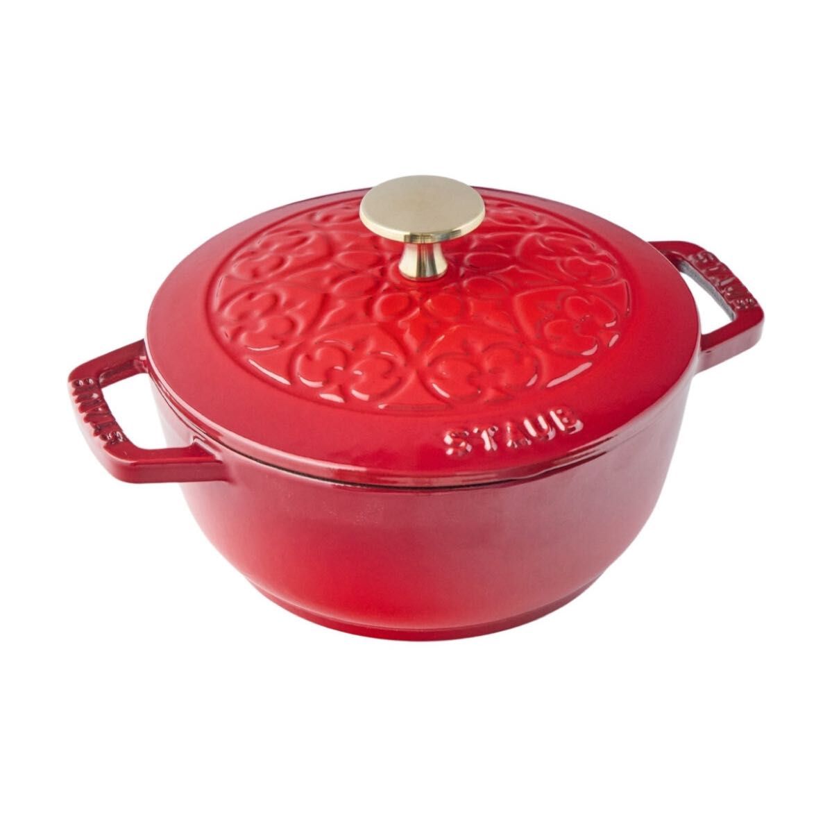 【新品未開封】 ストウブ staub ワナベ WA-NABE S 16cm リリー lily チェリー ホーロー 両手鍋 ココット 【新品未開封】 ストウブ staub ワナベ WA-NABE S 16cm リリー lily チェリー ホーロー 両手鍋 ココット