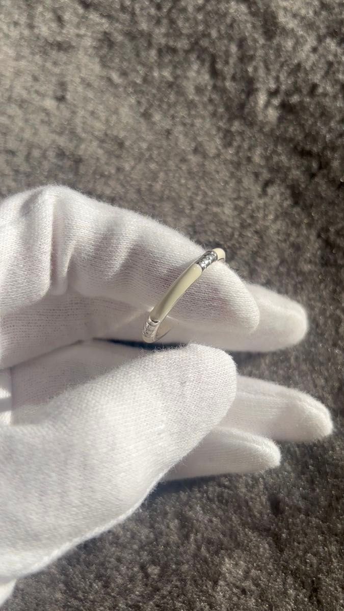 【2個 セット】リング 指輪 20号 ファッションリング アクセサリー シルバー 白 デザイン 銀メッキ