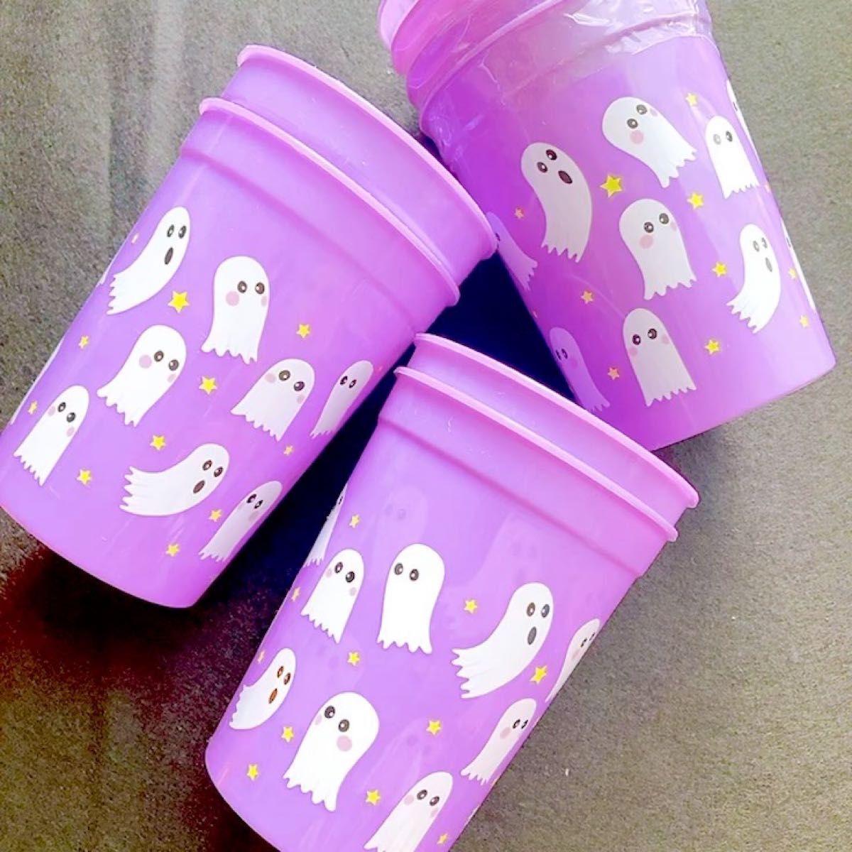 アメリカ パーティー 雑貨 ゴースト カップ コップ 4個セット 日本未発売 ハロウィン 輸入 パーティーグッズ