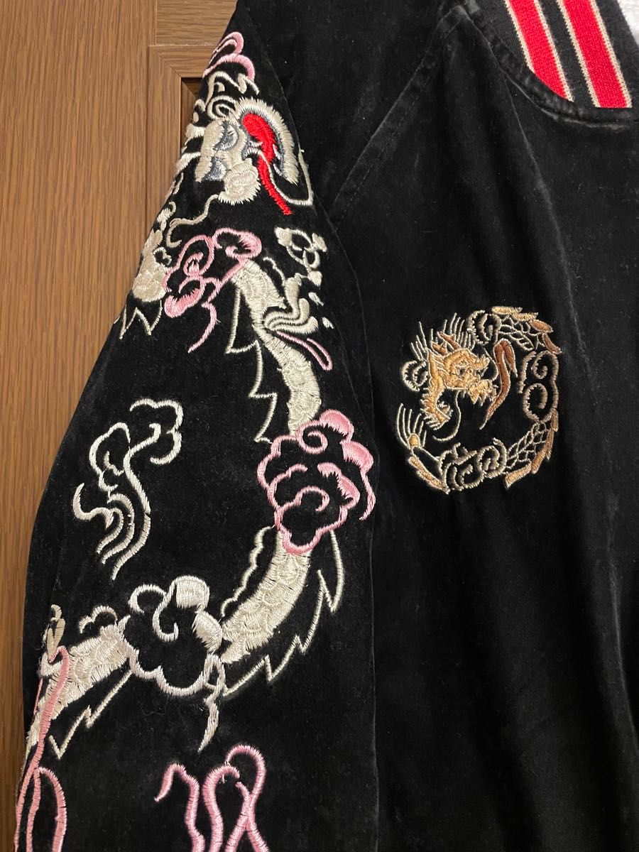 別珍 スカジャン リバーシブル 舞妓さんと龍と虎 女性用 M-L 別珍 スカジャン リバーシブル 舞妓さんと龍と虎 女性用 M-L