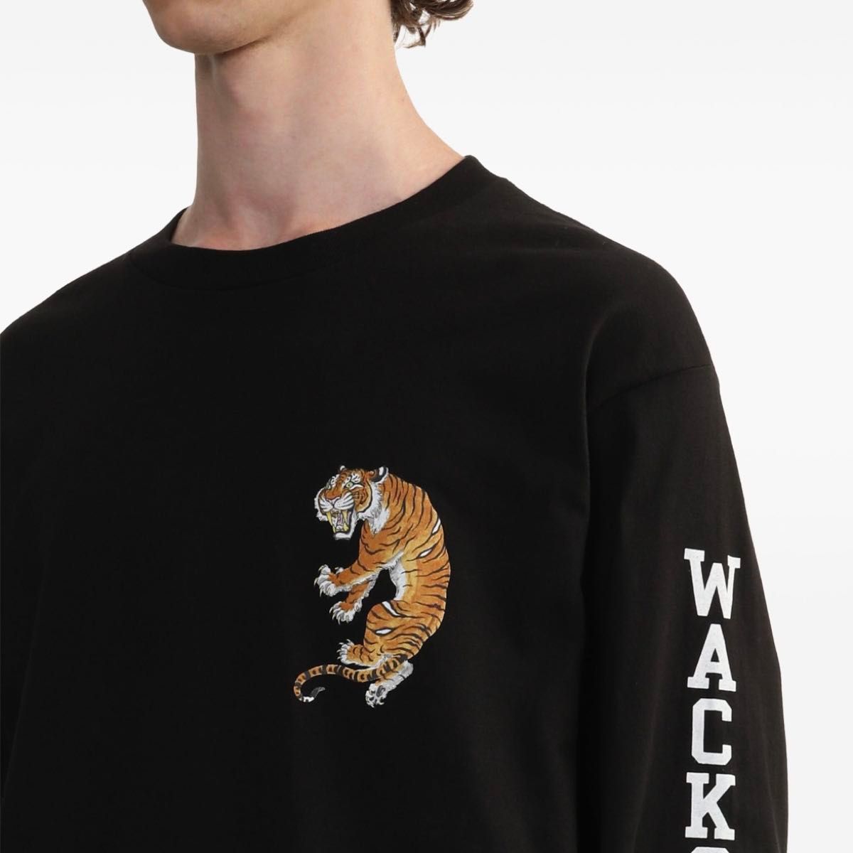 新品 ワコマリア WACKO MARIA TIMLEHI タイガー ロゴ 長袖 T 新品 ワコマリア WACKO MARIA TIMLEHI タイガー ロゴ 長袖 T