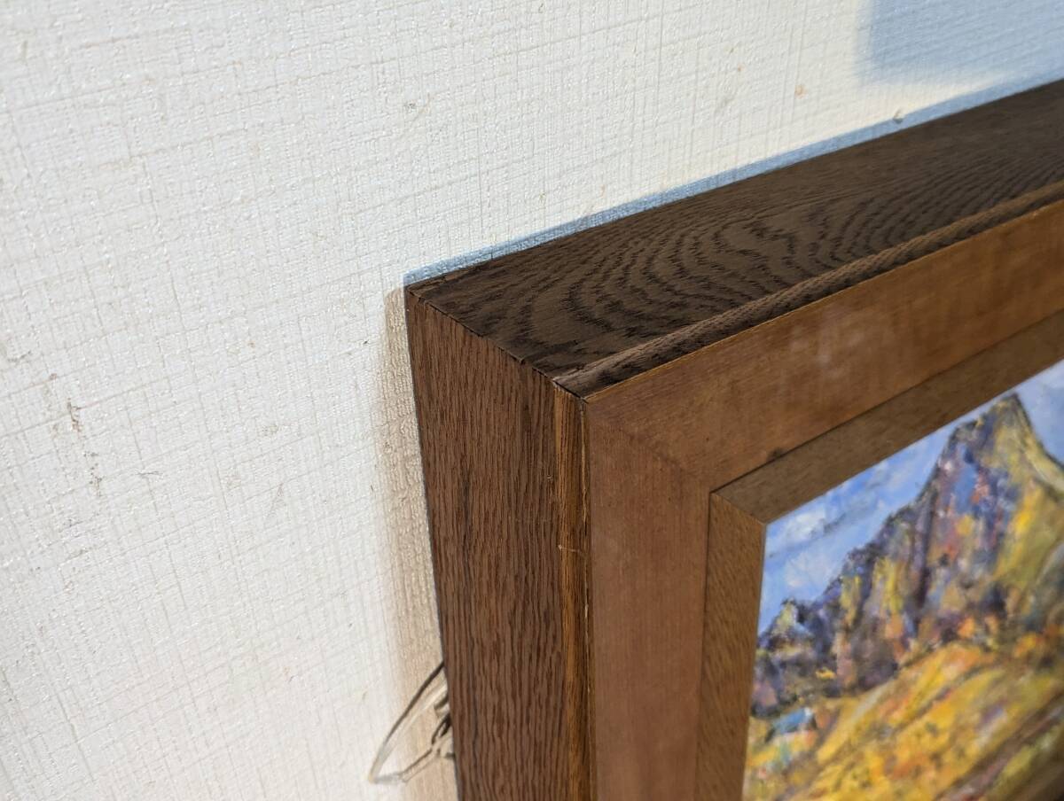 【真作】絵画 油彩8号 秋の彩りを描いた山岳風景画 自然の美を表現 V100 真作】絵画 油彩8号 秋の彩りを描いた山岳風景画 自然の美を表現