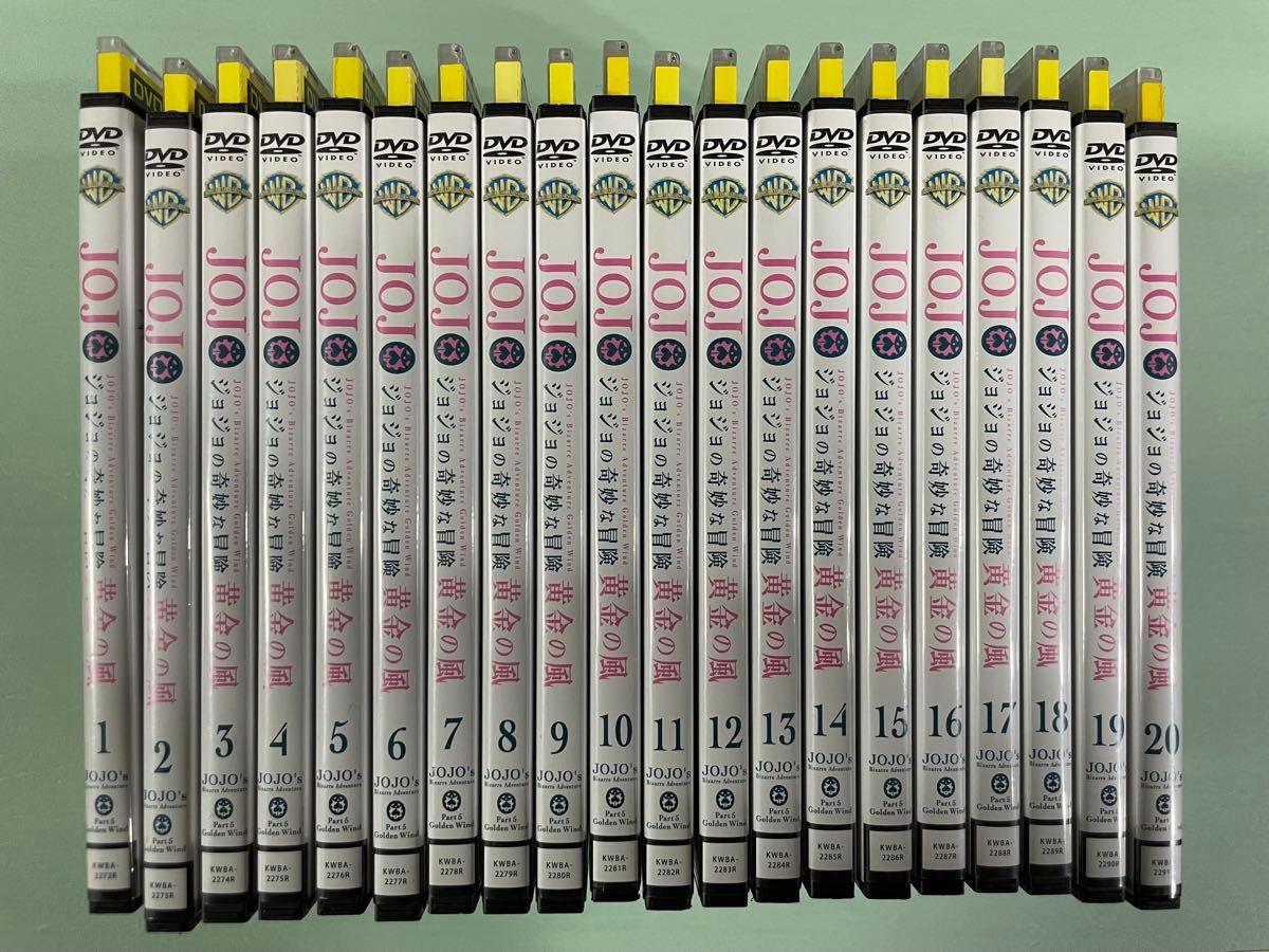 ジョジョの奇妙な冒険 黄金の風 レンタルDVD 全話完結セット｜アニメ