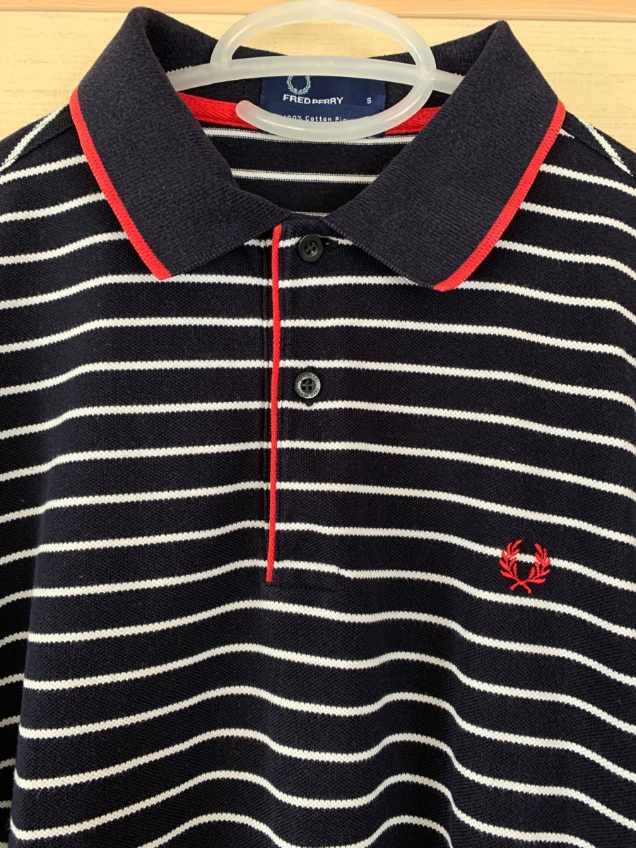 FRED PERRY フレッドペリー　メンズ　ポロシャツ　S  ネイビー