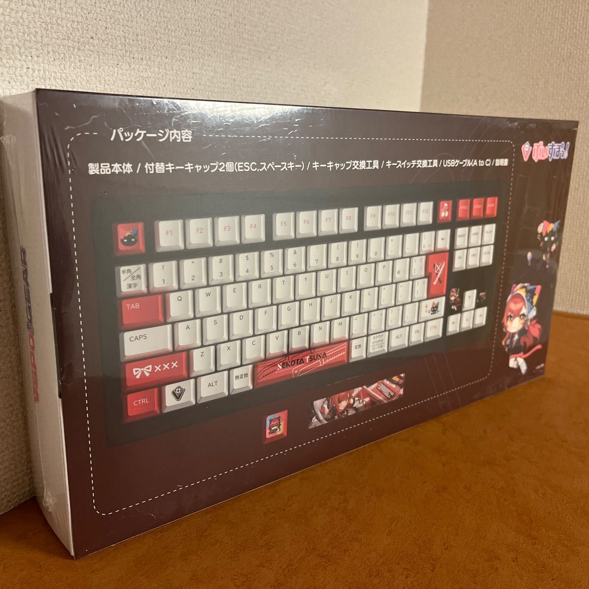 未開封】VSPO GEAR ゲーミングキーボード 第2弾 猫汰つなEdition 未開封】VSPO GEAR ゲーミングキーボード 第2弾 猫汰つなEdition