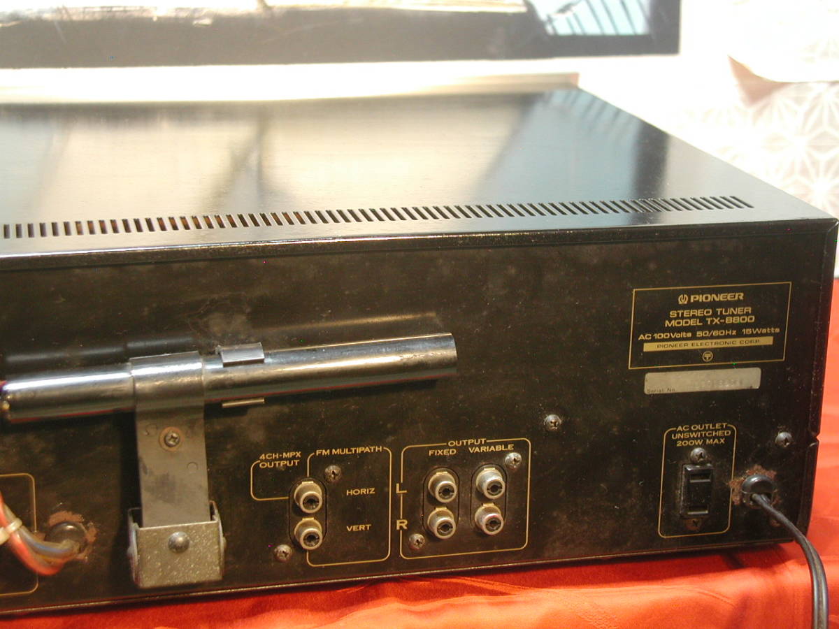 【高音質モデル】★★パイオニア　Pioneer TX-8800 AM/FMステレオチューナー￥44,500(1975年頃)受信良好★★_画像7