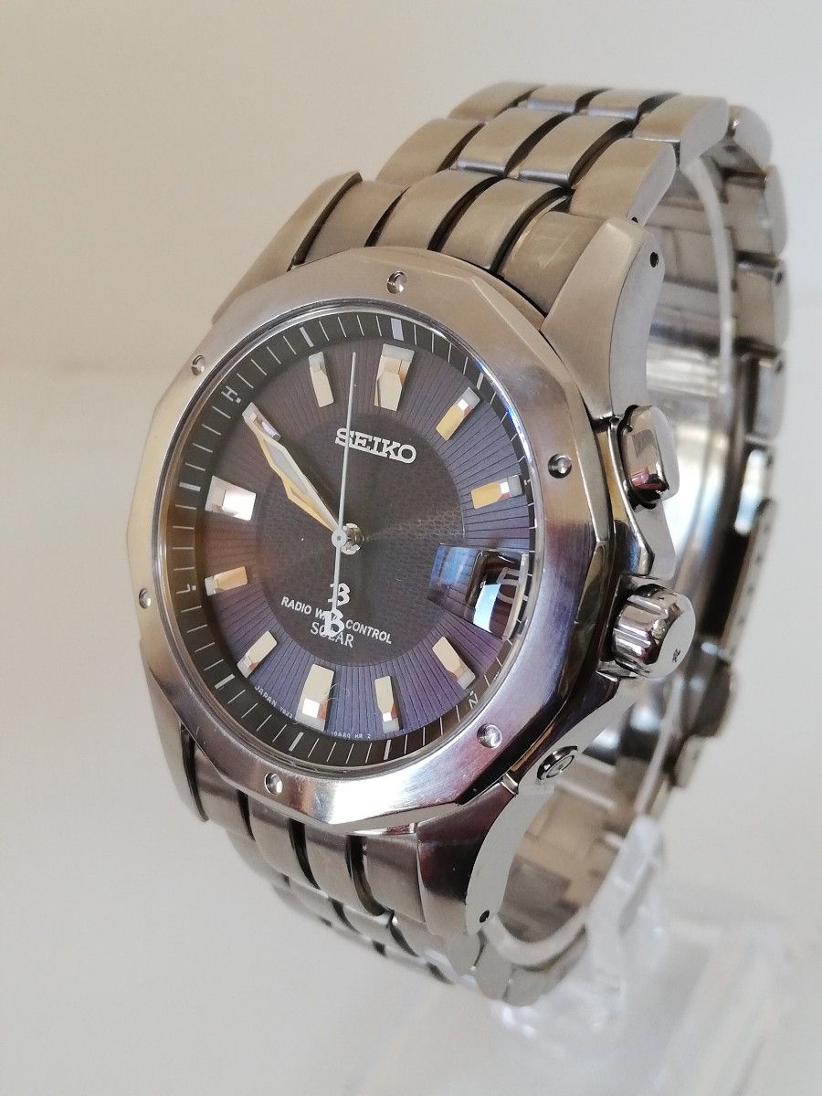 電波ソーラー 美品 希少】SEIKO セイコー ブライツ チタン 7B22 電波ソーラー 美品 希少】SEIKO セイコー ブライツ チタン 7B22