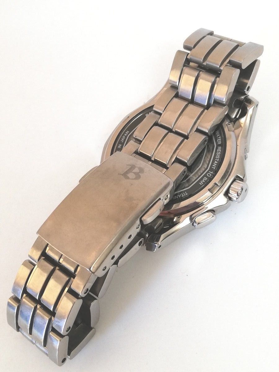 電波ソーラー 美品 希少】SEIKO セイコー ブライツ チタン 7B22 電波ソーラー 美品 希少】SEIKO セイコー ブライツ チタン 7B22