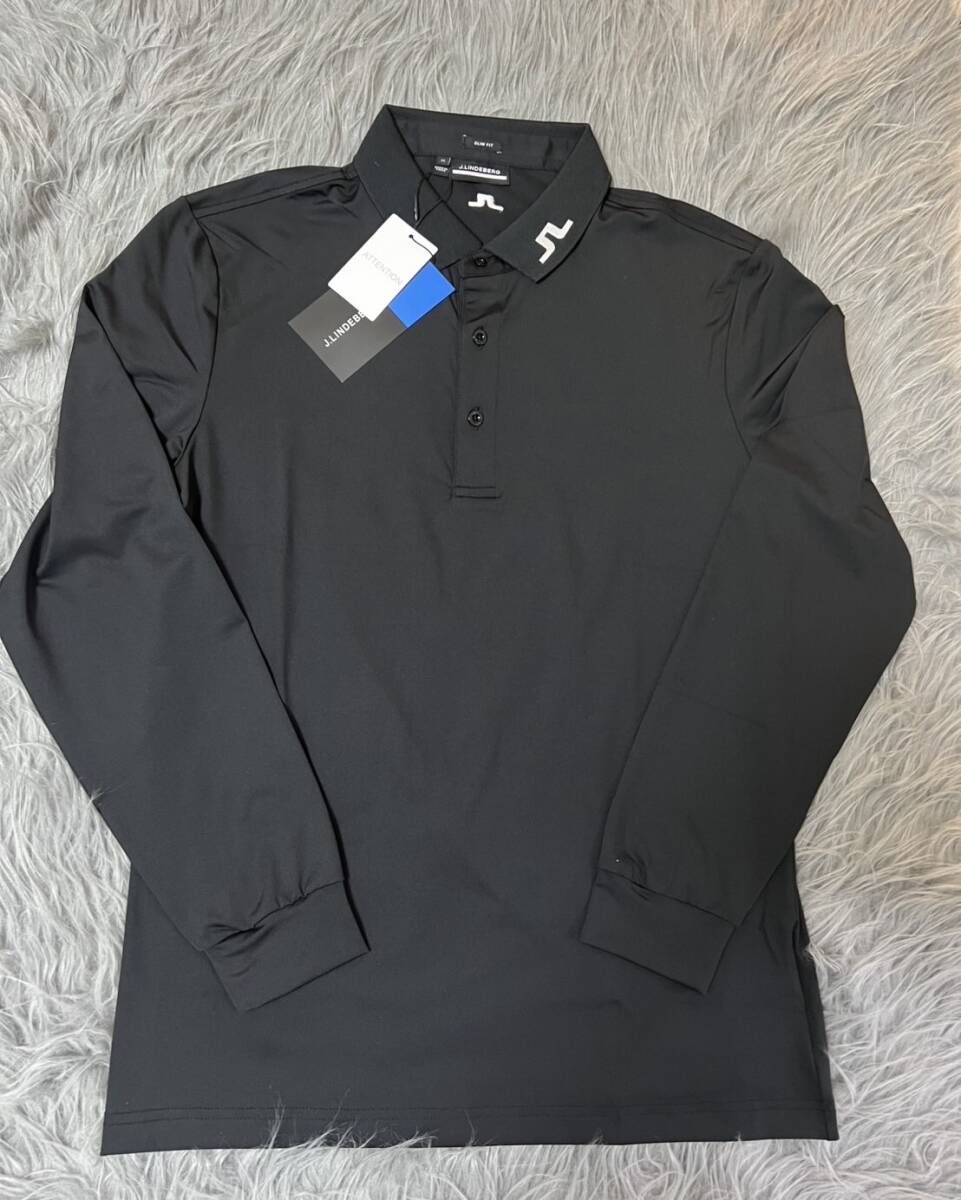新品J.LINDEBERG ゴルフ ジェイリンドバーグ 長袖ポロシャツ 新品J.LINDEBERG ゴルフ ジェイリンドバーグ 長袖ポロシャツ