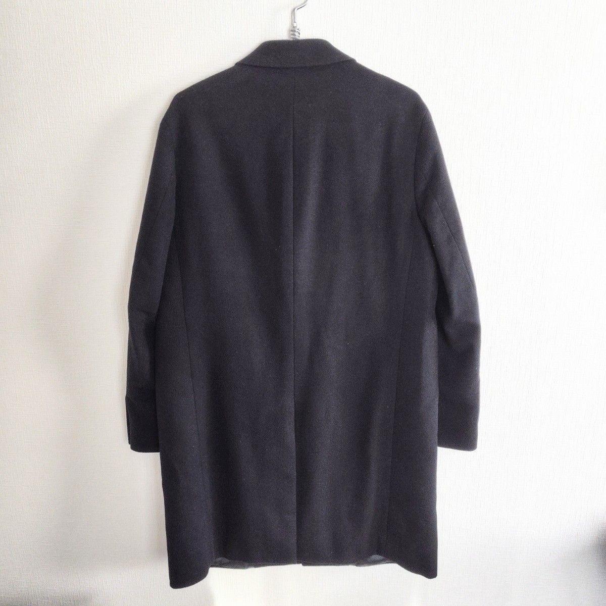 美品】UNIQLO ユニクロ チェスターコート カシミヤ混 メンズ S 美品】UNIQLO ユニクロ チェスターコート カシミヤ混 メンズ S