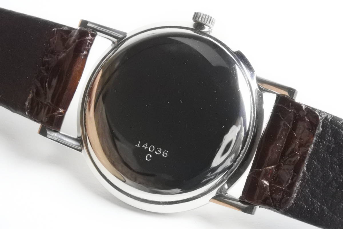 ☆☆☆１９６０年代名機 SEIKO CRONOS １７石 手巻紳士腕時計 極上品 純正ワニ革高級ベルト（定価９０００円） 極珍美品_画像2