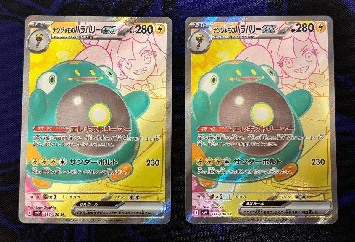 ポケモンカードゲーム ナンジャモのハラバリーex SR 2枚 ポケモンカードゲーム ナンジャモのハラバリーex SR 2枚