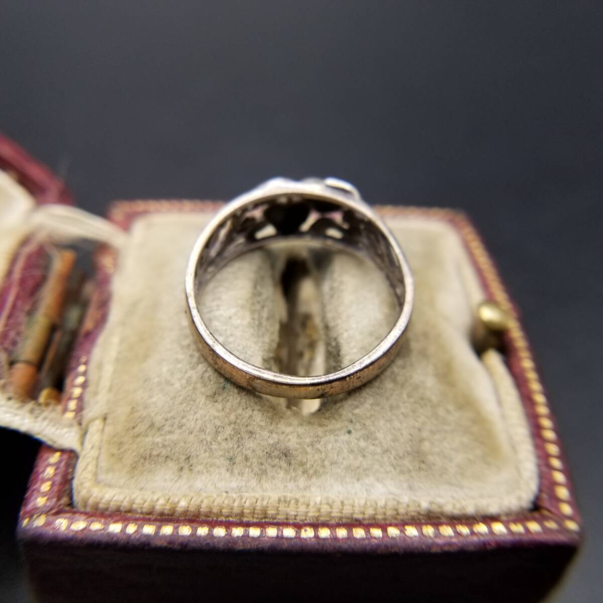 SE Heart. дерево. реальный растения образец открытый Work 925 серебряный Vintage кольцо серебряный кольцо ... узор ювелирные изделия цветочный Y21-I