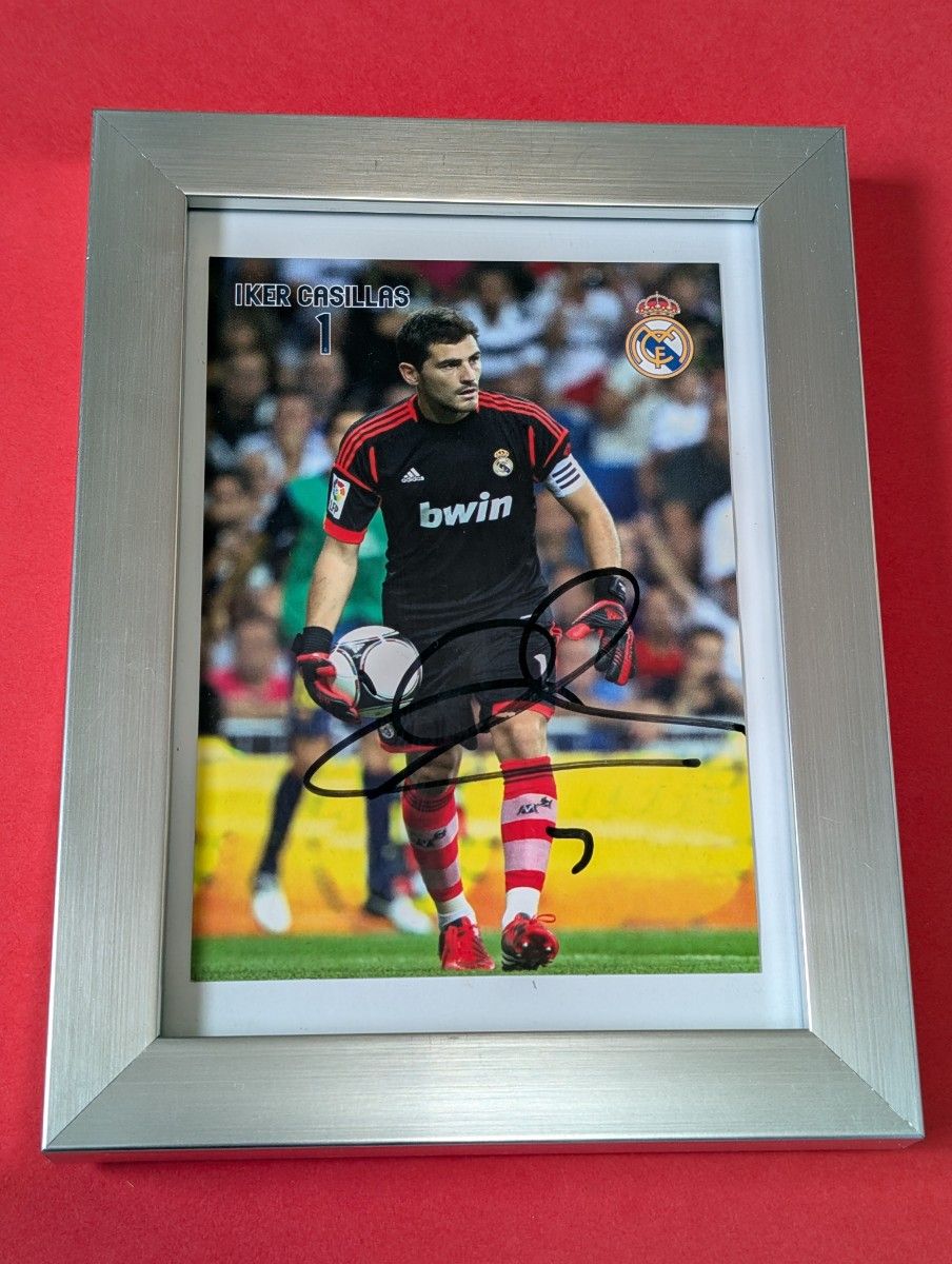 【正規品】CASILLAS #1 サイン入り レアルマドリード04-05シーズン イケル・カシージャス サイン入りカード レアル・マドリード
