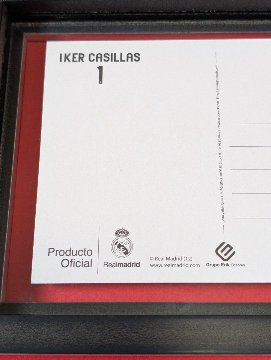 【正規品】CASILLAS #1 サイン入り レアルマドリード04-05シーズン イケル・カシージャス サイン入りカード レアル・マドリード