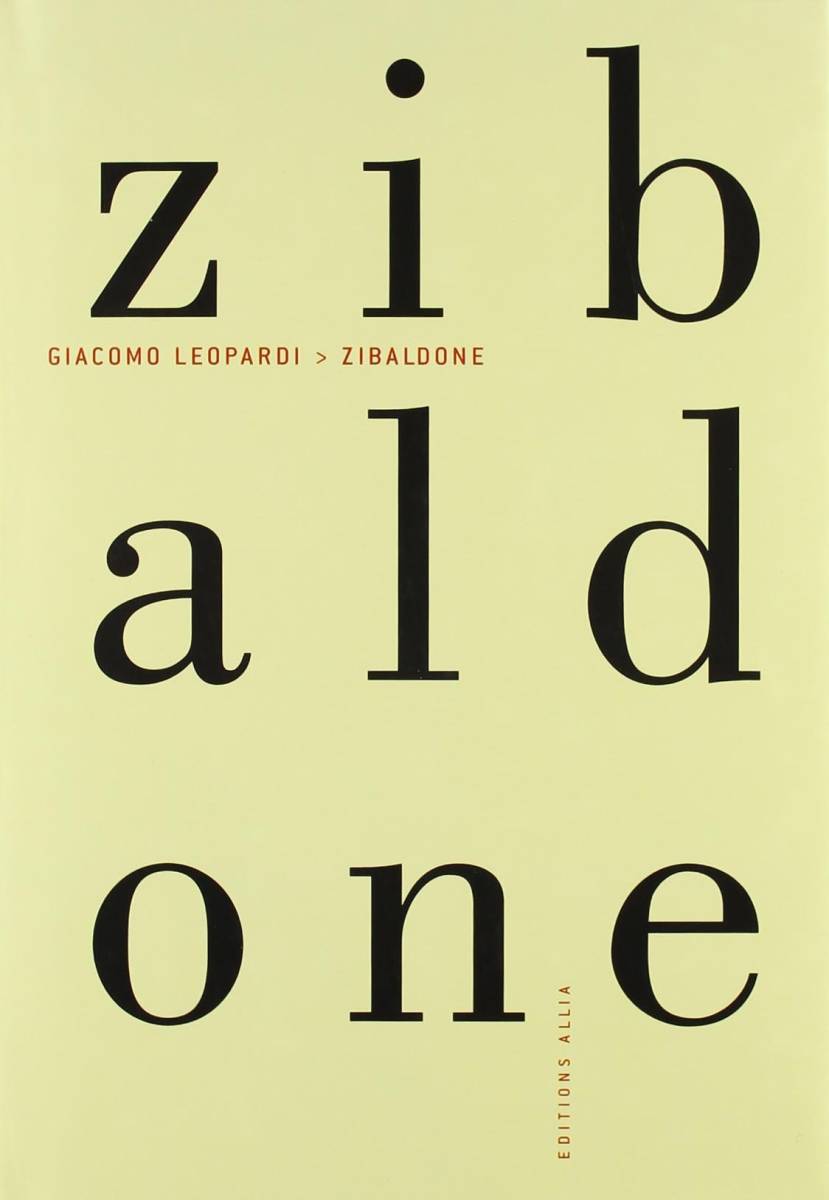 送料無料 Giacomo Zibaldone』フランス語版 ジャーコモ・レオパルディ