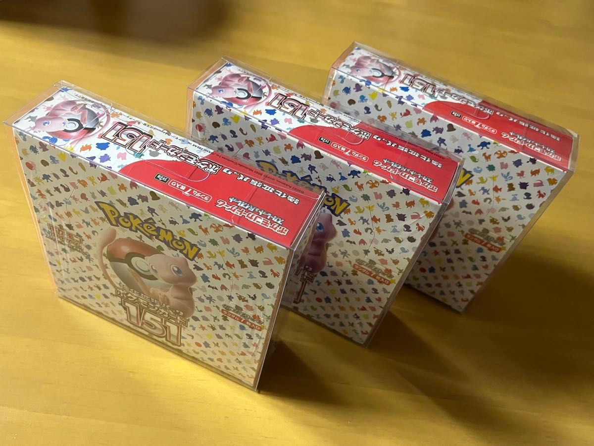 ポケモンカード 151 シュリンク付BOX 未開封 3BOX BOXローダー付 ポケモンカード151 シュリンク付 3 BOX 新品未開封品 BOX